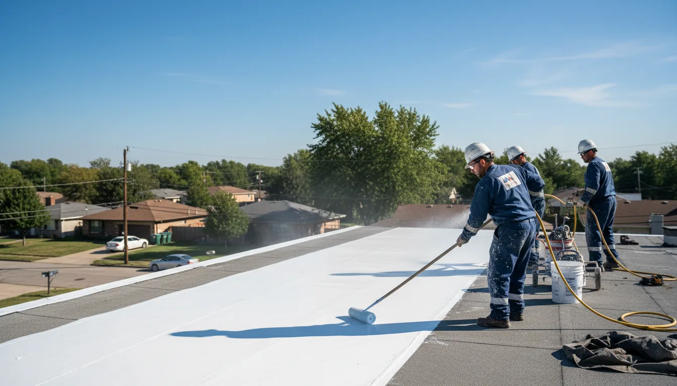 Commercial roof coating in Young America, IN near me